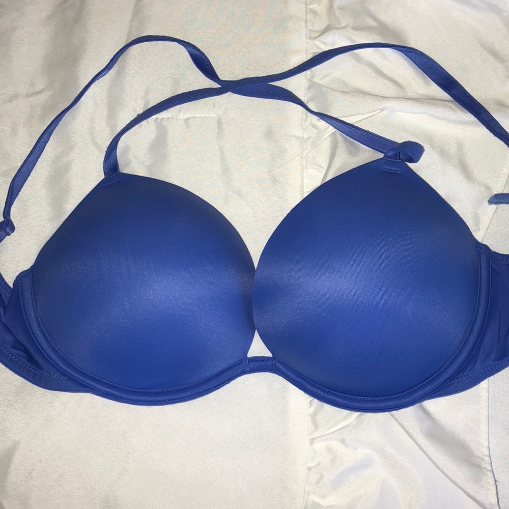 Blue Victoria’s Secret Push Up Bra